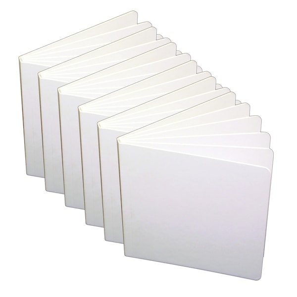 Ashley Productions Big Hardcover Blank Book, 8.5" x 11" Portrait, White, PK6 10705 - main